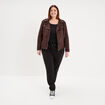 T-shirt manches longues coton noir femme grande taille