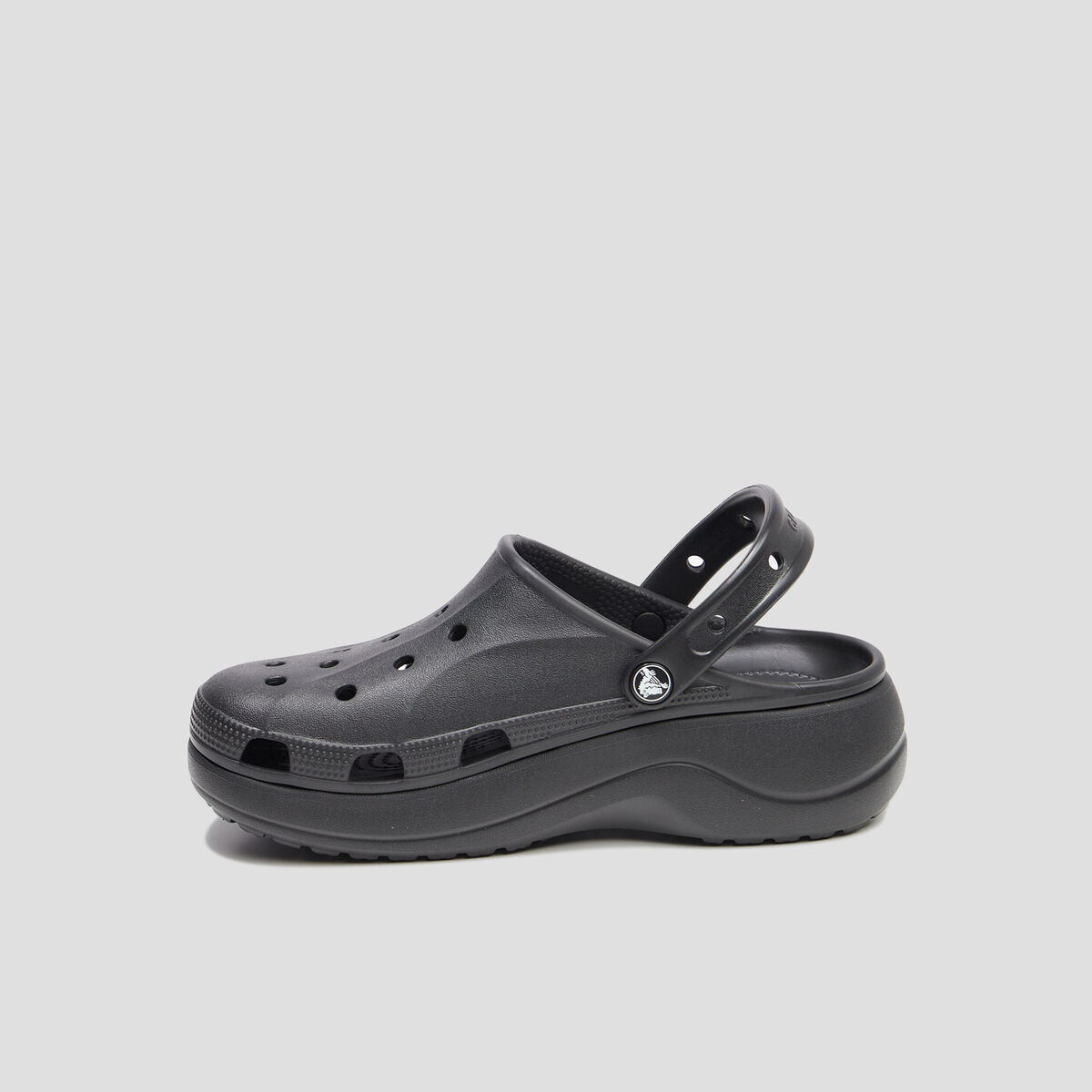 Sabots plateformes Crocs noir femme