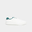 Tennis basses à lacets vert homme