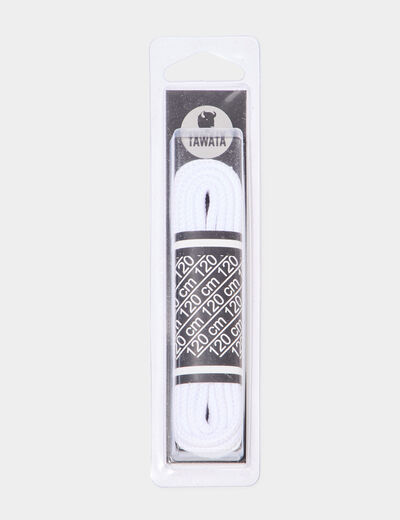 Lacet rond 120 cm Tawata blanc mixte