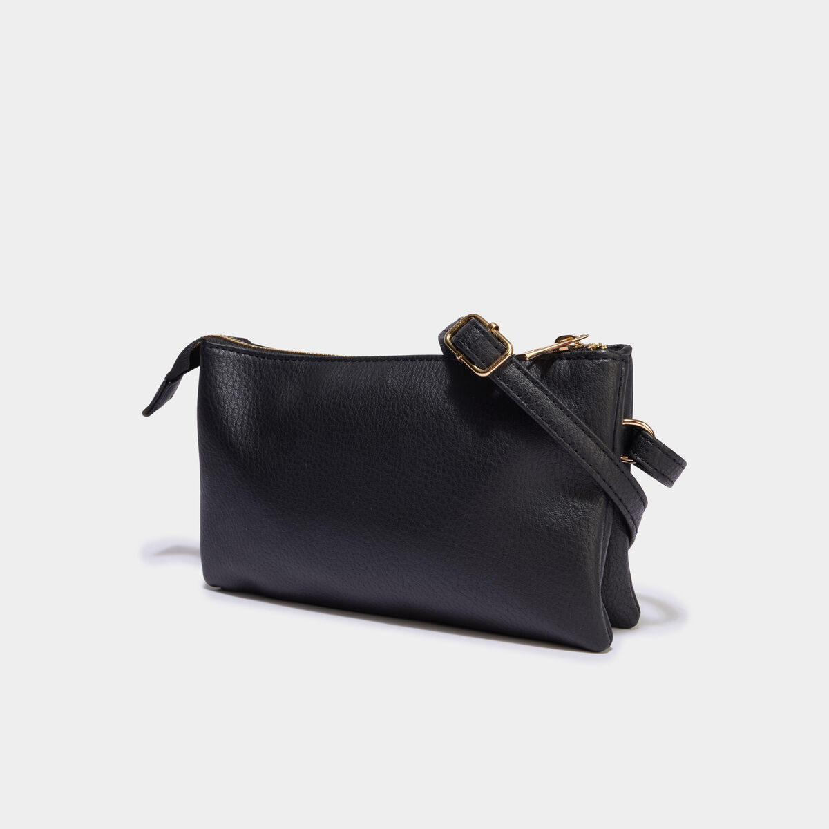 Sac pochette d&eacute;tails ajour&eacute;s noir femme