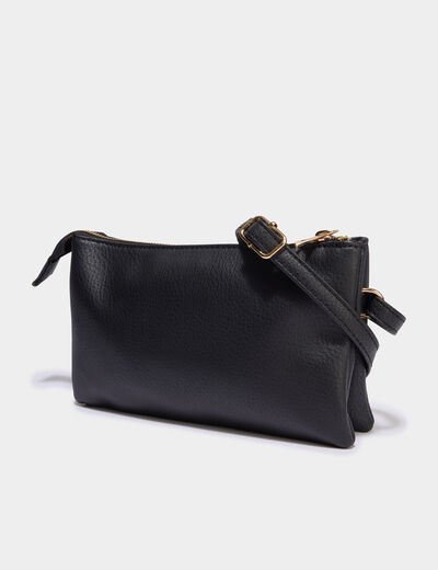 Sac pochette d&eacute;tails ajour&eacute;s noir femme