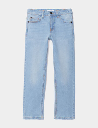 Jeans denim regular 5 poches denim bleach garçon