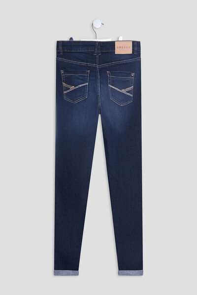 Jeans skinny taille standard Creeks denim brut homme
