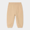 Pantalon jogging taille &eacute;lastiqu&eacute;e coton marron clair b&eacute;b&eacute; gar&ccedil;on