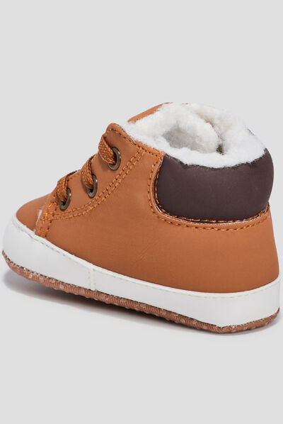 Bottillons à lacets Creeks camel bébé garçon
