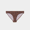 Culotte microfibre sans coutures marron femme