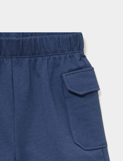 Short poches &agrave; rabat bleu marine b&eacute;b&eacute; gar&ccedil;on