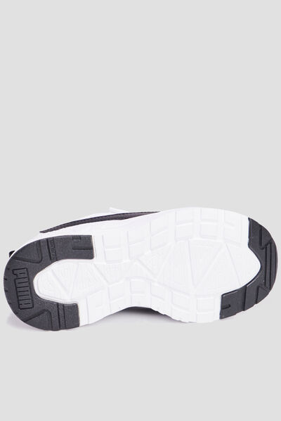 Baskets running à scratchs Puma Trinity blanc garçon