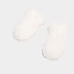 Mouffles effet polaire avec cordon ivoire b&eacute;b&eacute;