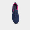 Baskets running à lacets élastiqués bleu femme