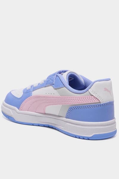 Tennis basses &agrave; scratchs Puma Caven III violet fille