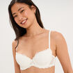 Soutien-gorge corbeille en dentelle blanc femme