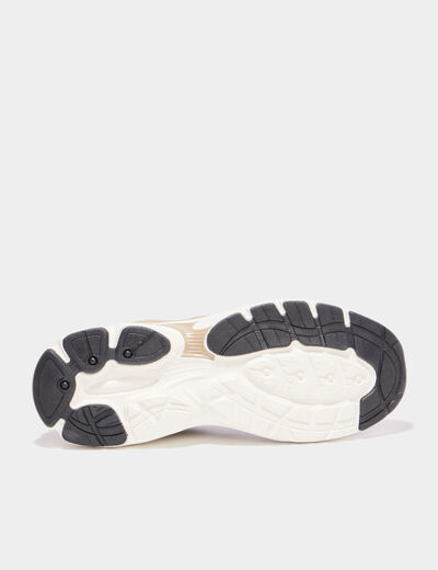 Baskets running &agrave; lacets sable homme