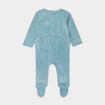 Dors-bien manches longues boutonné bleu gris bébé garçon