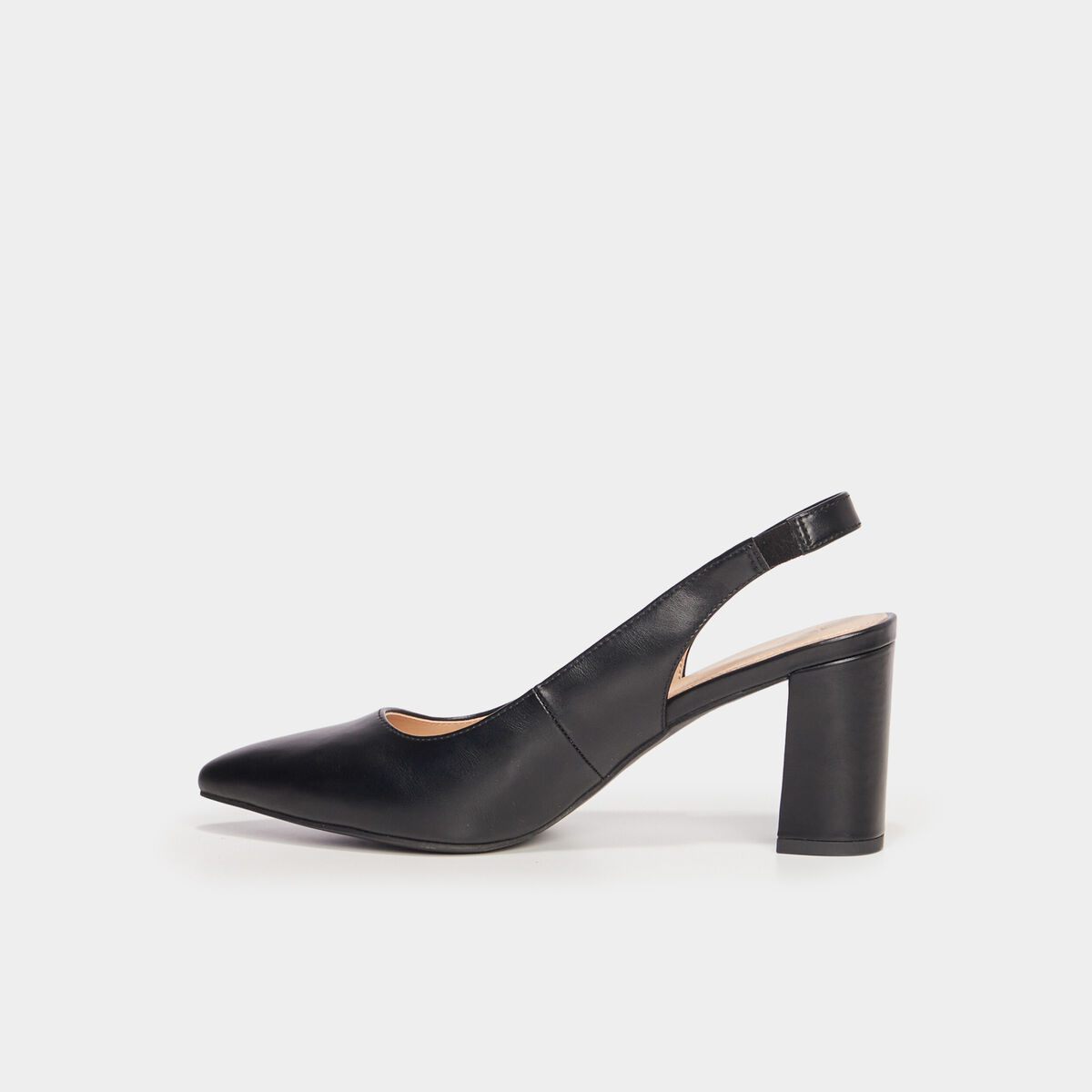 Escarpins &agrave; talons bouts pointus noir femme