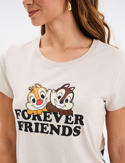 T-shirt manches courtes coton Tic et Tac sable femme