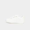 Tennis &agrave; scratchs empi&egrave;cement talon blanc fille