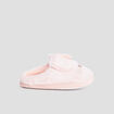 Chaussons mules fausse fourrure rose fille