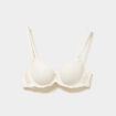 Soutien-gorge corbeille en dentelle blanc femme