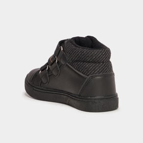 baskets montantes a scratchs creeks noir garcon Baskets montantes à scratchs Creeks noir garçon