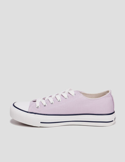 Tennis en toile à lacets Creeks mauve femme
