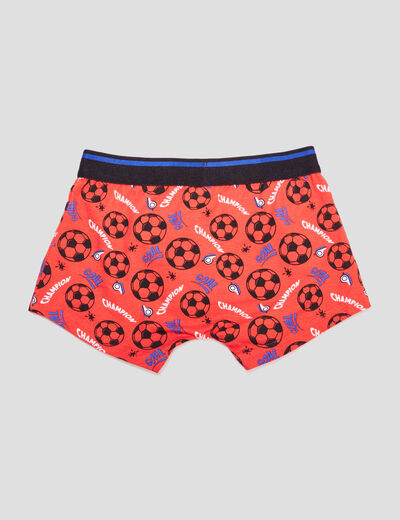 Lot 3 boxers football gris garçon