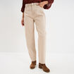 Jeans mom coton sable femme