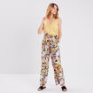 Pantalon wide leg fluide noir femme