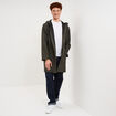 Parka imperm&eacute;able coupe-vent &agrave; capuche vert kaki homme