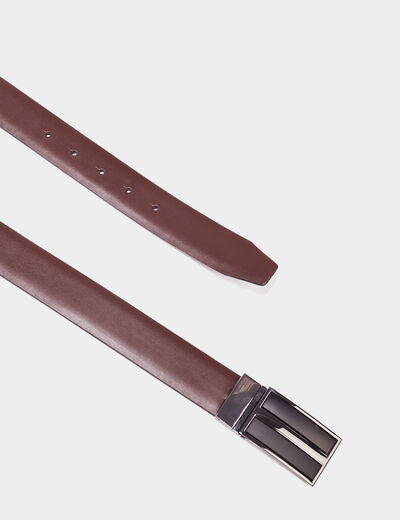 Ceinture r&eacute;versible noir homme
