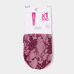 Collants 20D effet dentelle bordeaux femme