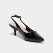 Escarpins vernis &agrave; talons noir femme