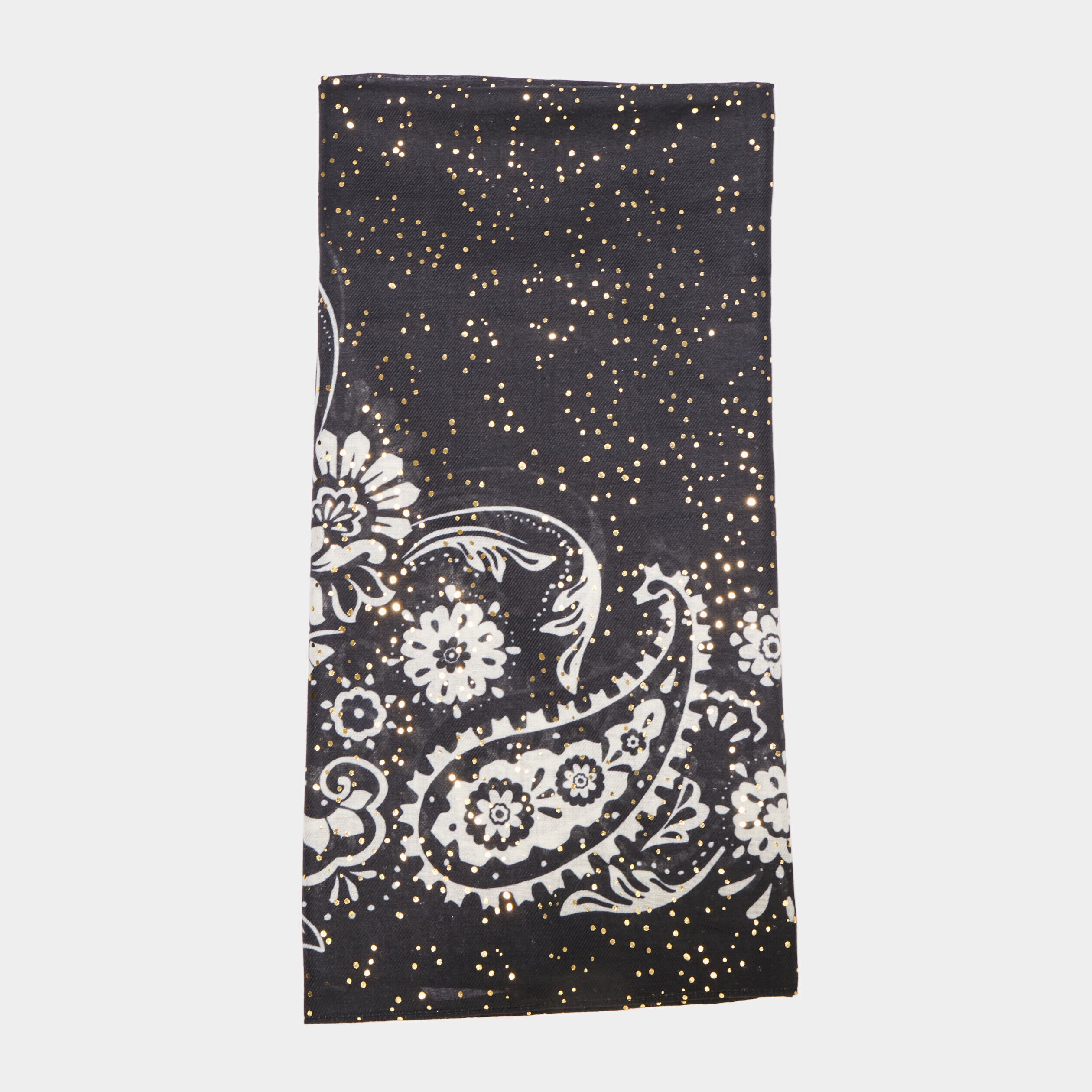 Foulard carré noir femme LH