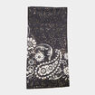 Foulard carré noir femme