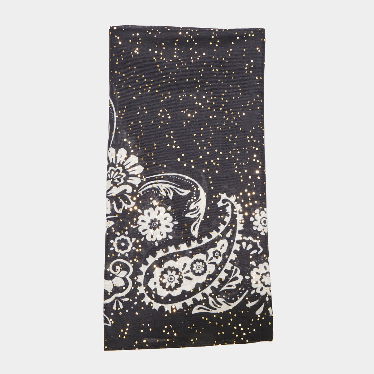 Foulard carré noir femme