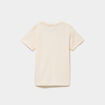T-shirt manches courtes coton Kappa ivoire fille