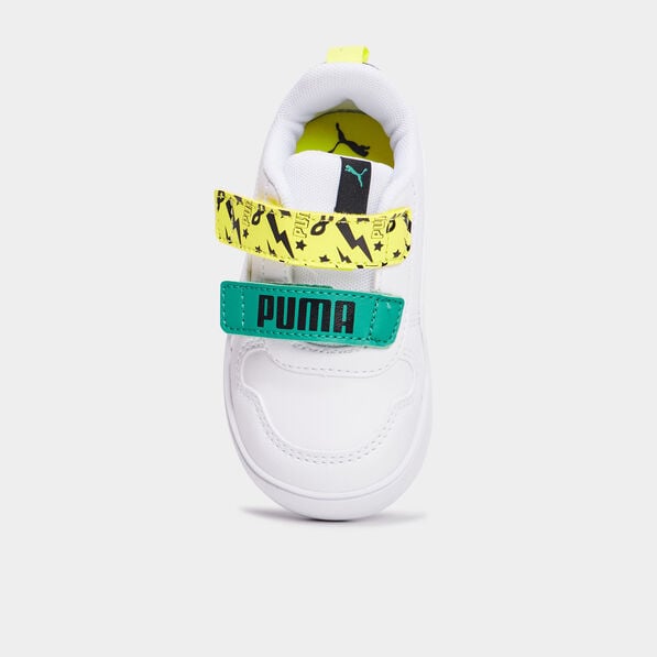 tennis basses a scratchs puma blanc bebeg Tennis basses à scratchs Puma blanc bébé garçon