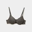 Soutien-gorge ampliforme paddé dentelle vert kaki femme
