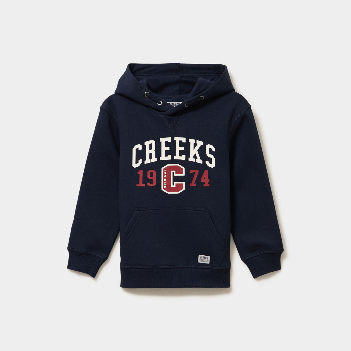 Sweat hoodie 1 poche oversize bleu marine gar&ccedil;on
