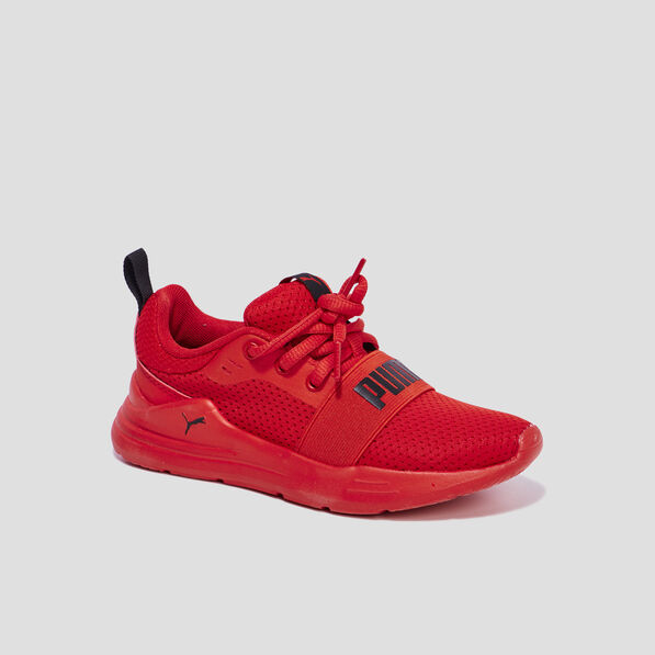 baskets running a lacets puma wired run rouge garcon Baskets running à lacets Puma Wired Run rouge garçon