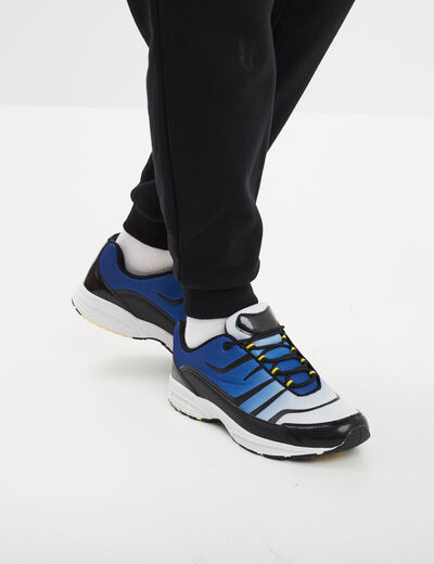 Running à lacets semelle épaisse multicolore homme