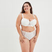 Soutien-gorge emboîtant à dentelle Izzie blanc femme grande taille