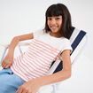 T-shirt manches courtes col rond coton ecru fille