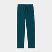 Pantalon city paperbag ceinturé 7/8ème vert canard femme