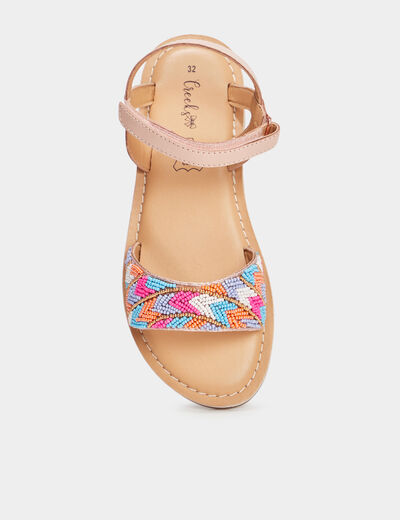 Sandales avec perles Creeks multicolore fille