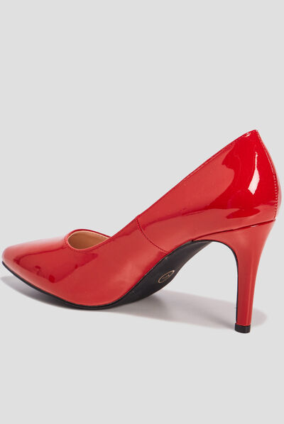 Escarpins vernis à talons Mosquitos rouge femme