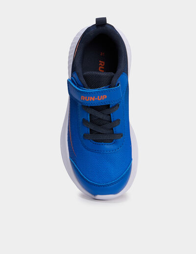 Baskets running &agrave; scratchs orange fluo gar&ccedil;on