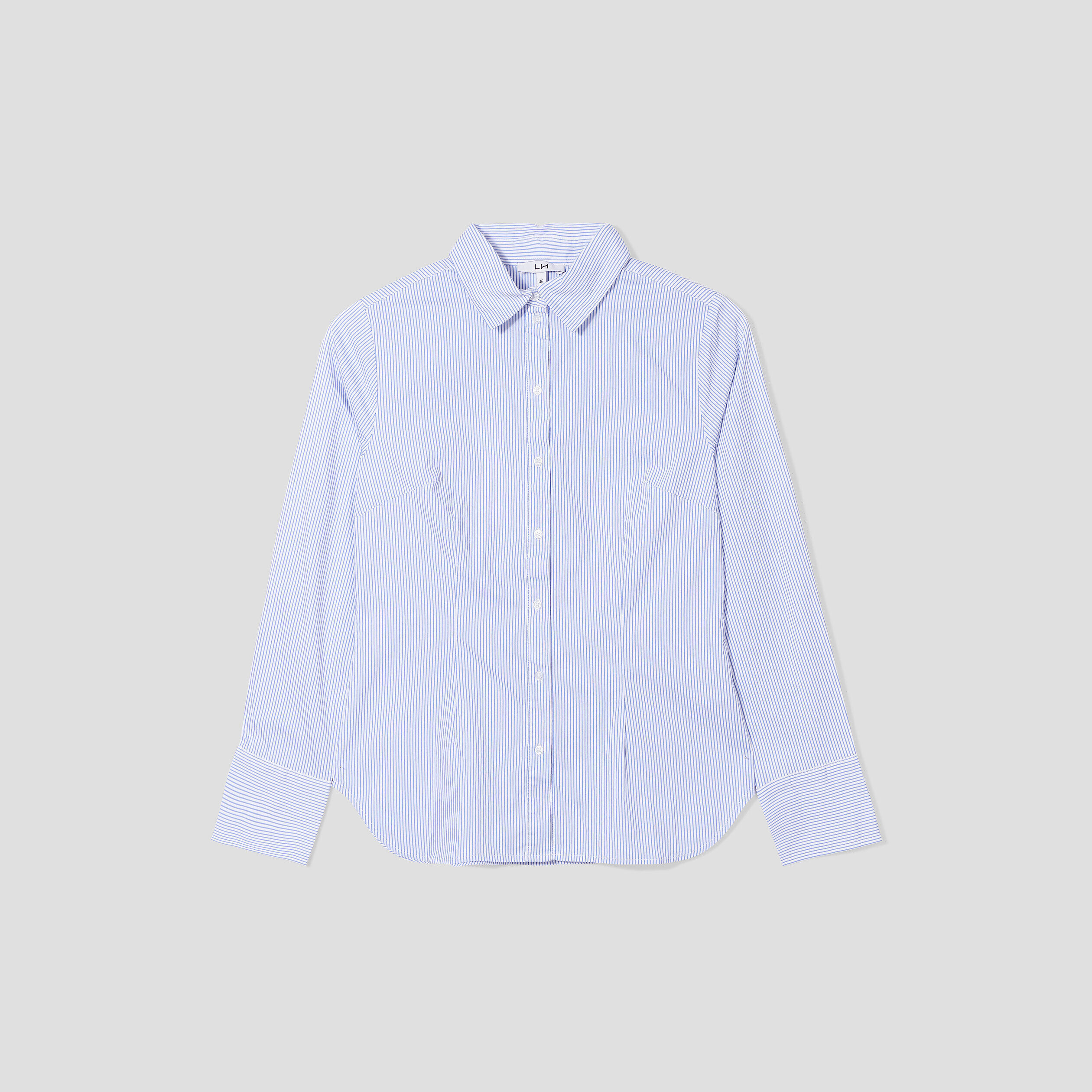 Chemise cintrée manches longues blanc femme LH