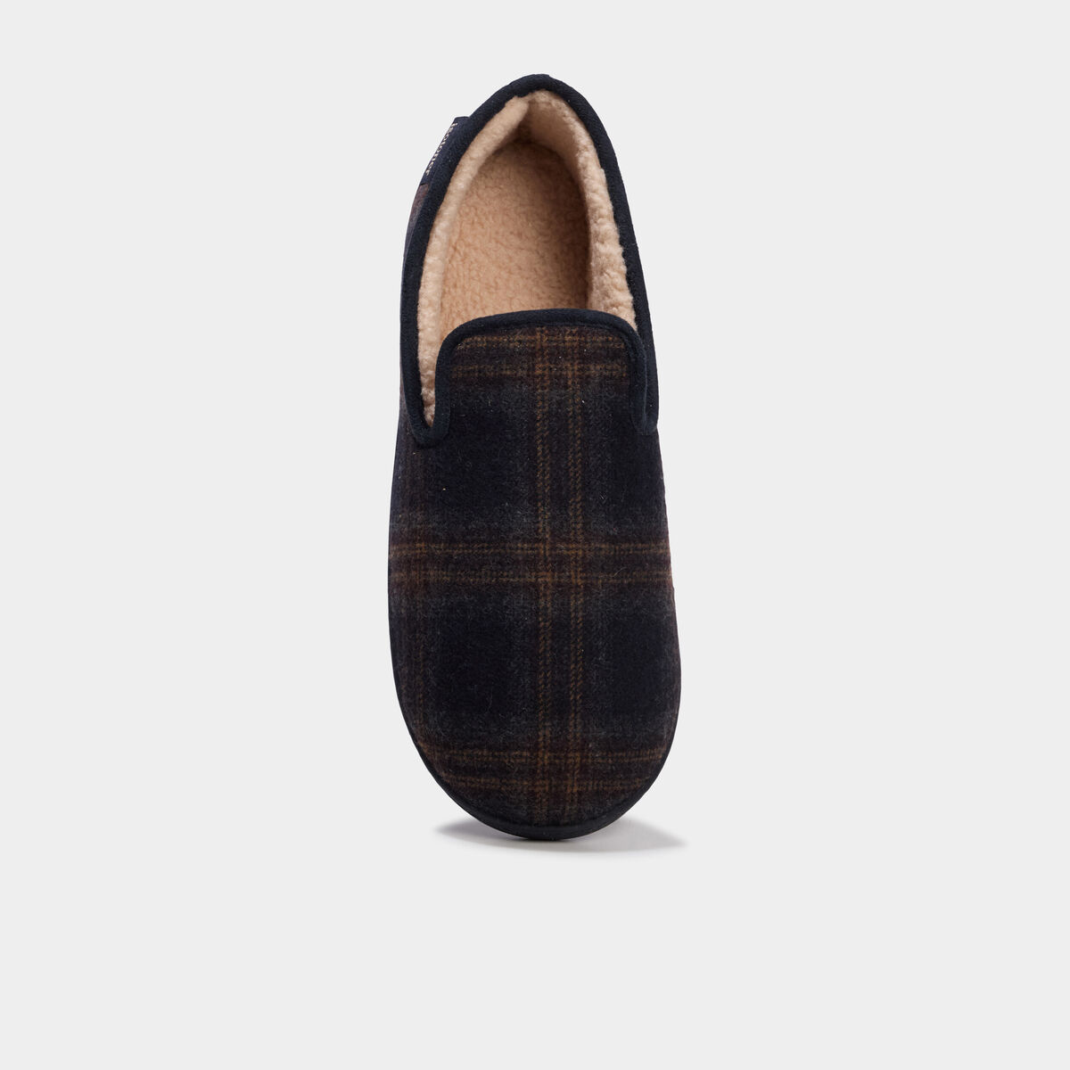 Chaussons fourr&eacute;s Isotoner bleu marine homme